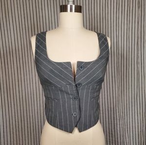 4 for $10 Gray Pinstripe Vest